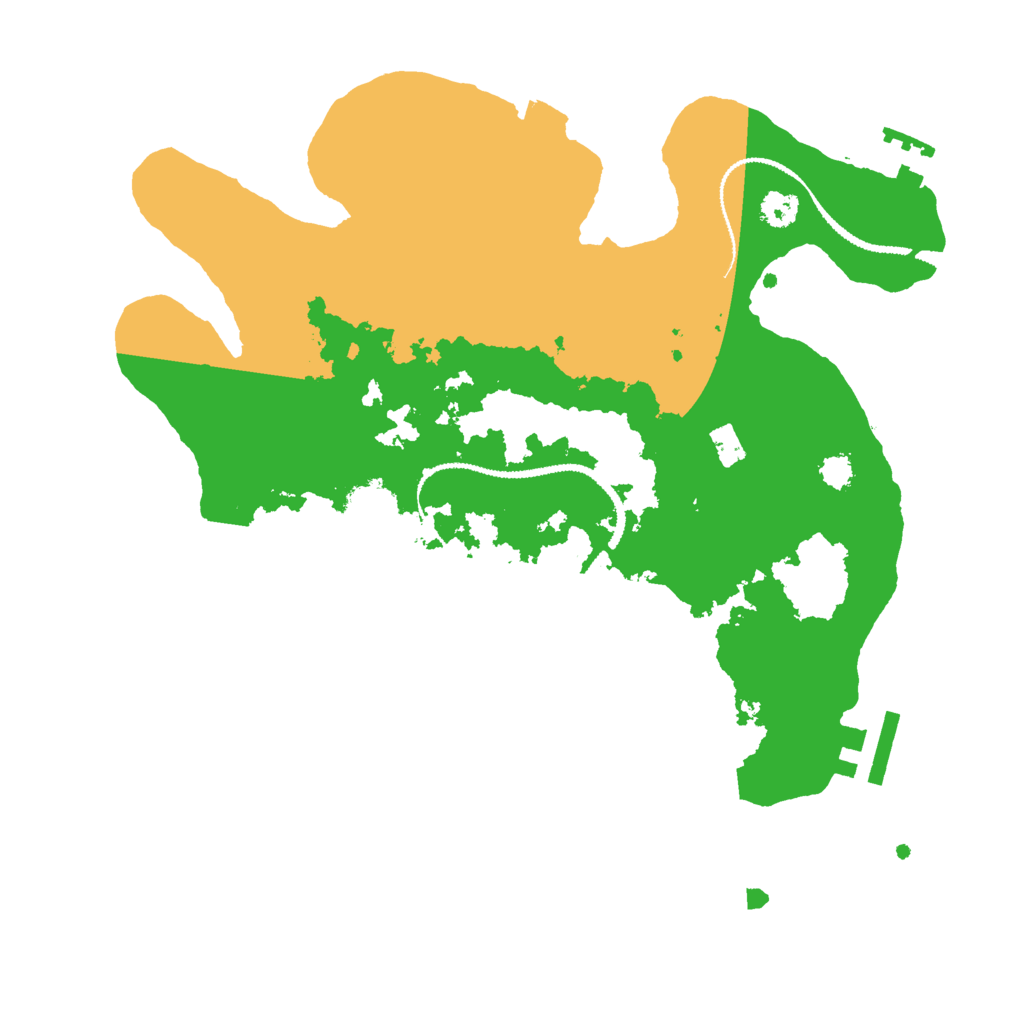 Biome Rust Map: Procedural Map, Size: 2800, Seed: 284437411