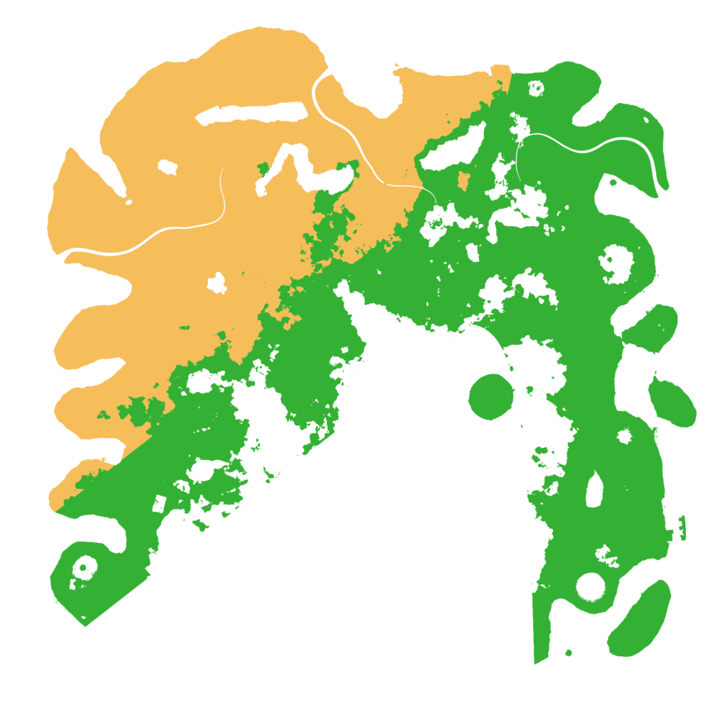 Biome Rust Map: Procedural Map, Size: 4500, Seed: 2023337057