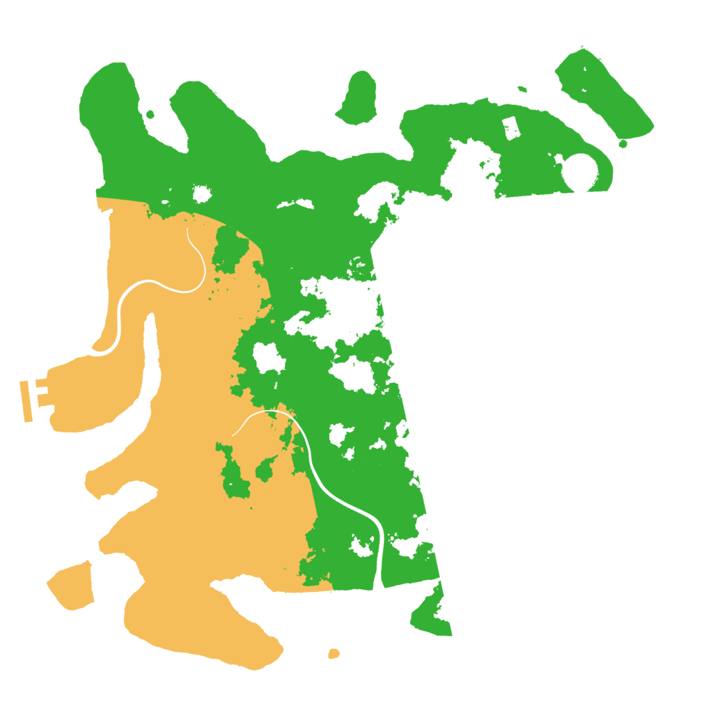 Biome Rust Map: Procedural Map, Size: 3500, Seed: 155339493