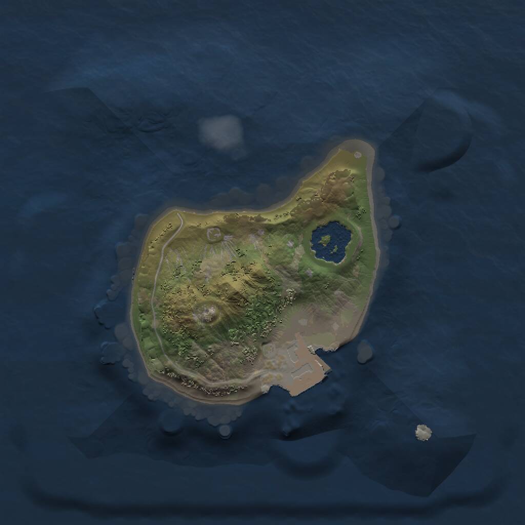 Rust Map: Procedural Map, Size: 1300, Seed: 1432689605, 1 Monuments