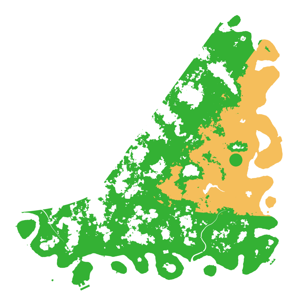 Biome Rust Map: Procedural Map, Size: 6000, Seed: 1758038156