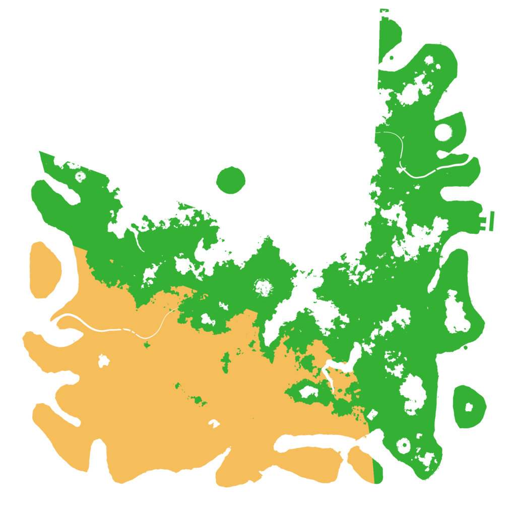 Biome Rust Map: Procedural Map, Size: 5250, Seed: 73519503