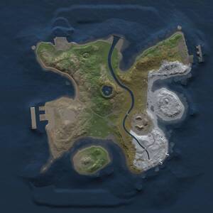 Thumbnail Rust Map: Procedural Map, Size: 2000, Seed: 2239341, 4 Monuments