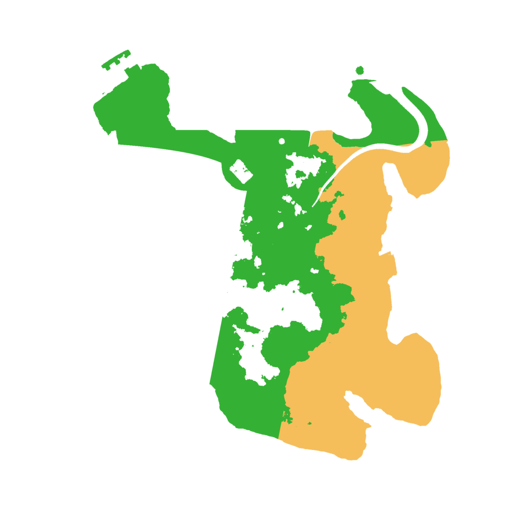 Biome Rust Map: Procedural Map, Size: 2500, Seed: 23456