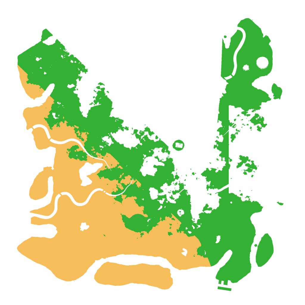 Biome Rust Map: Procedural Map, Size: 4500, Seed: 1303456