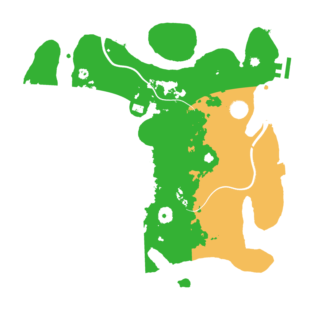 Biome Rust Map: Procedural Map, Size: 3000, Seed: 9876432