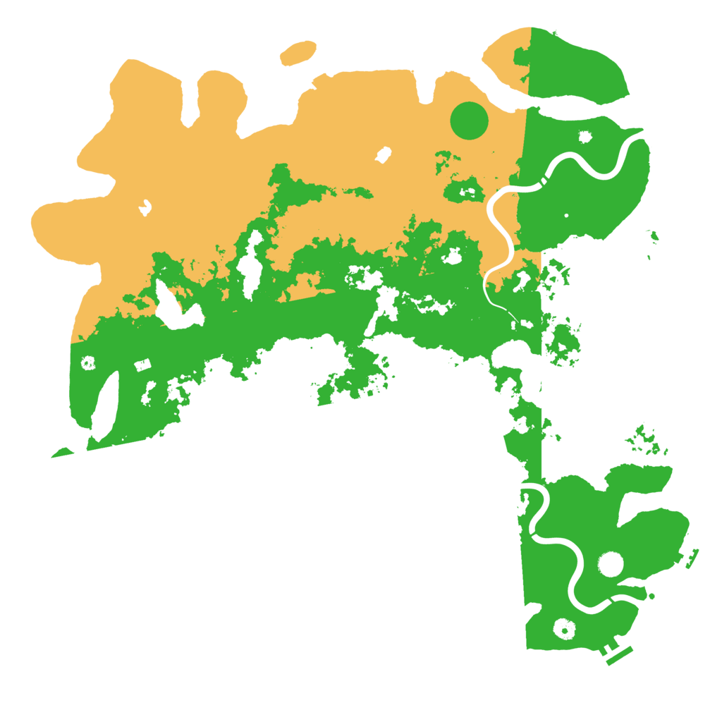 Biome Rust Map: Procedural Map, Size: 5000, Seed: 250306