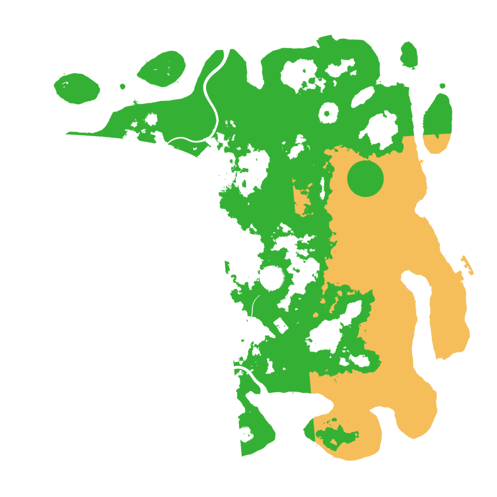 Biome Rust Map: Procedural Map, Size: 3600, Seed: 11103