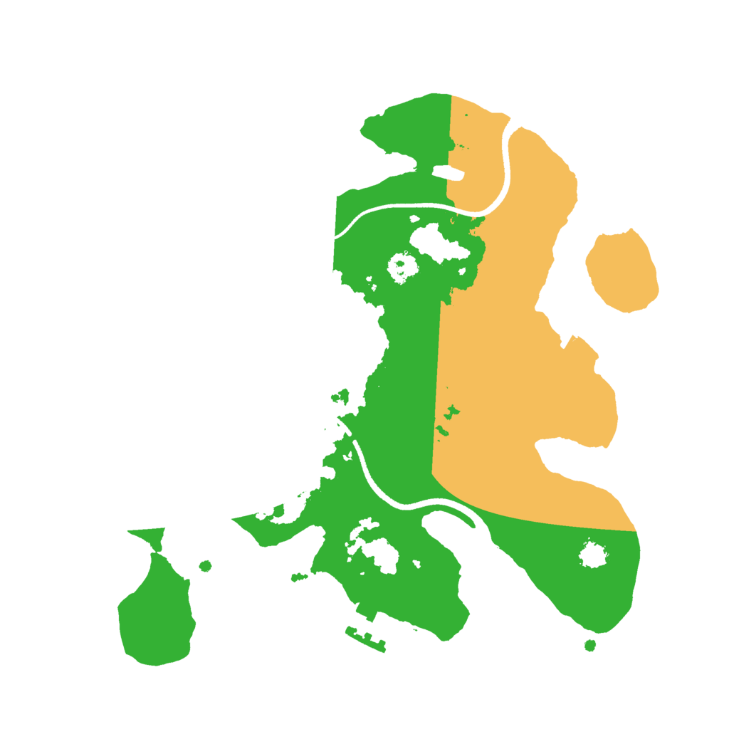 Biome Rust Map: Procedural Map, Size: 2500, Seed: 2064682999