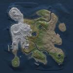 Thumbnail Rust Map: Procedural Map, Size: 2500, Seed: 2064682999, 6 Monuments