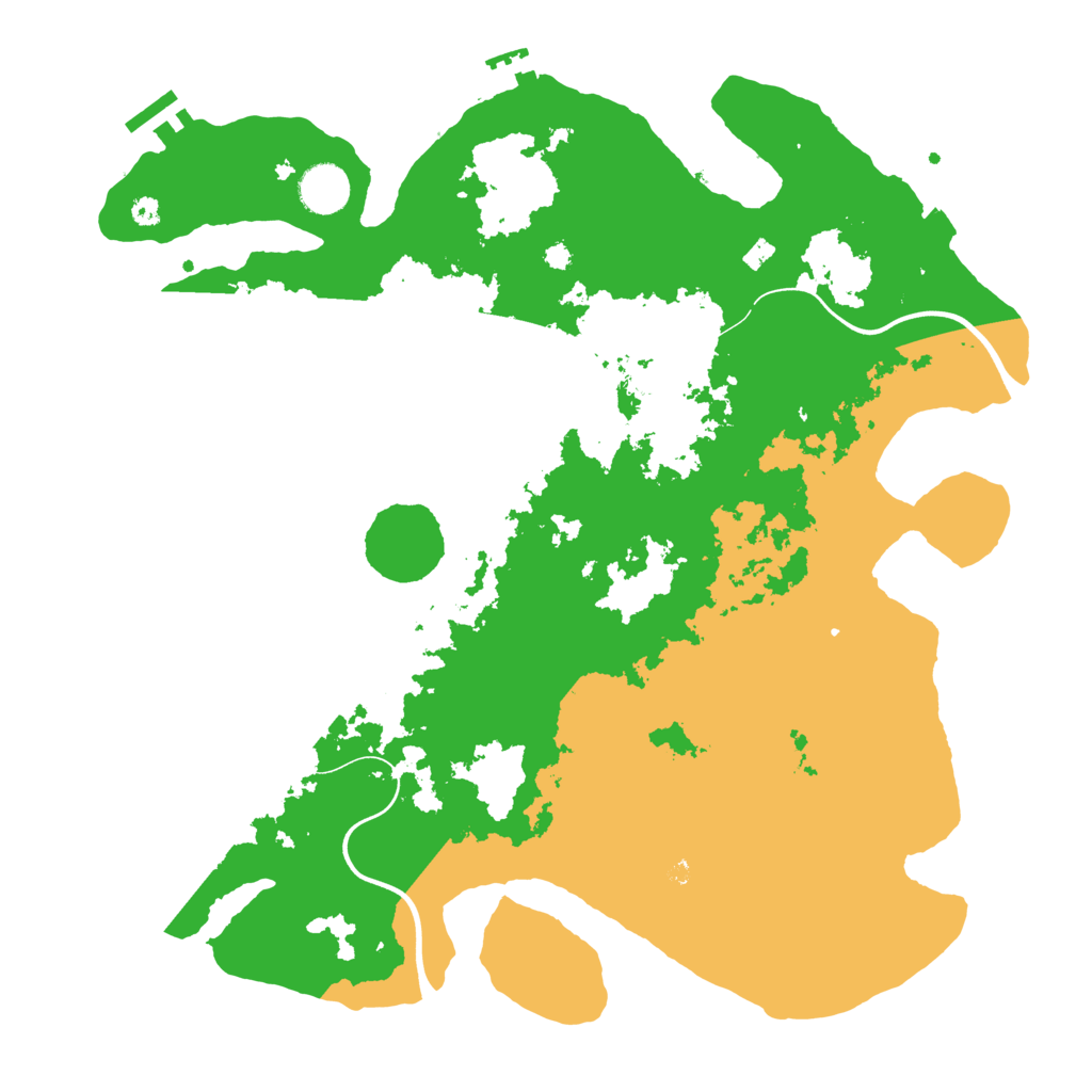 Biome Rust Map: Procedural Map, Size: 3800, Seed: 596288331