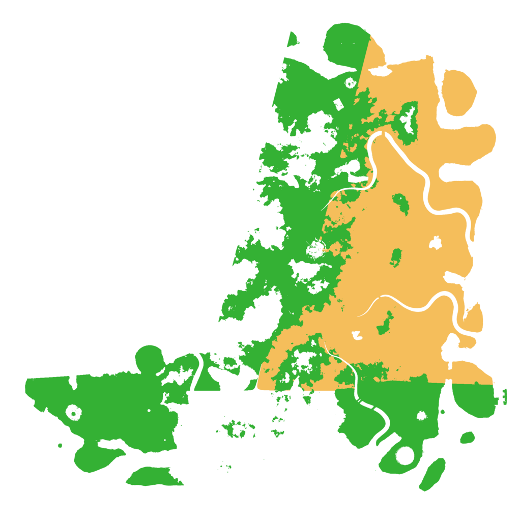 Biome Rust Map: Procedural Map, Size: 5000, Seed: 80000
