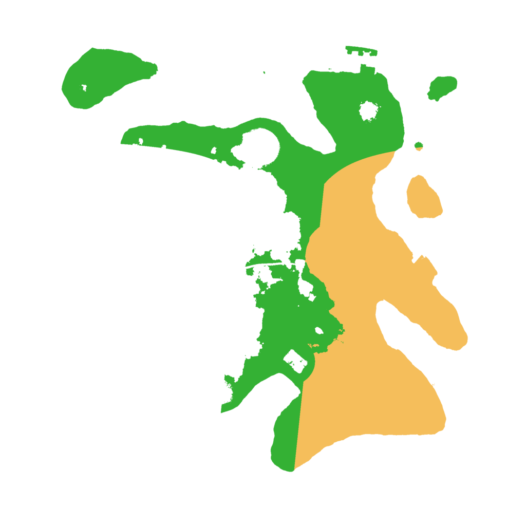 Biome Rust Map: Procedural Map, Size: 2500, Seed: 11743