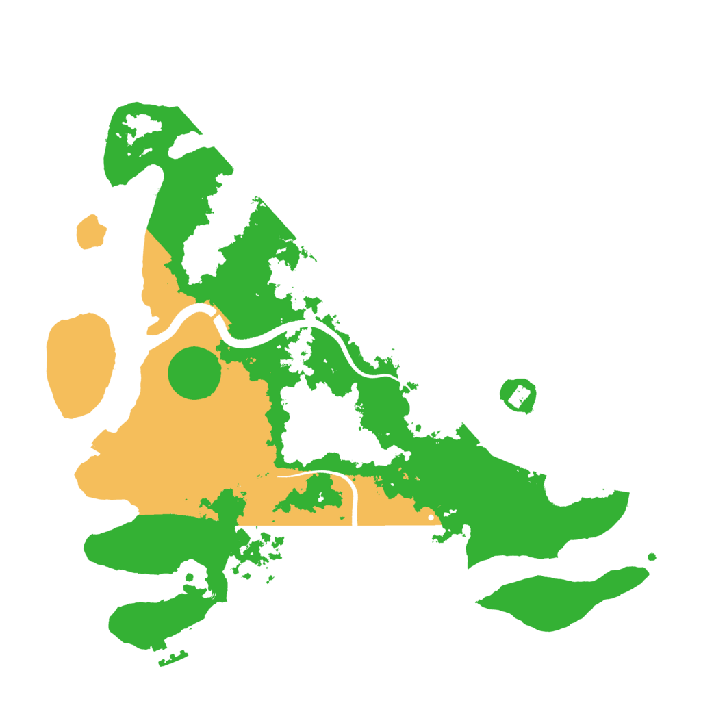 Biome Rust Map: Procedural Map, Size: 3500, Seed: 37826483