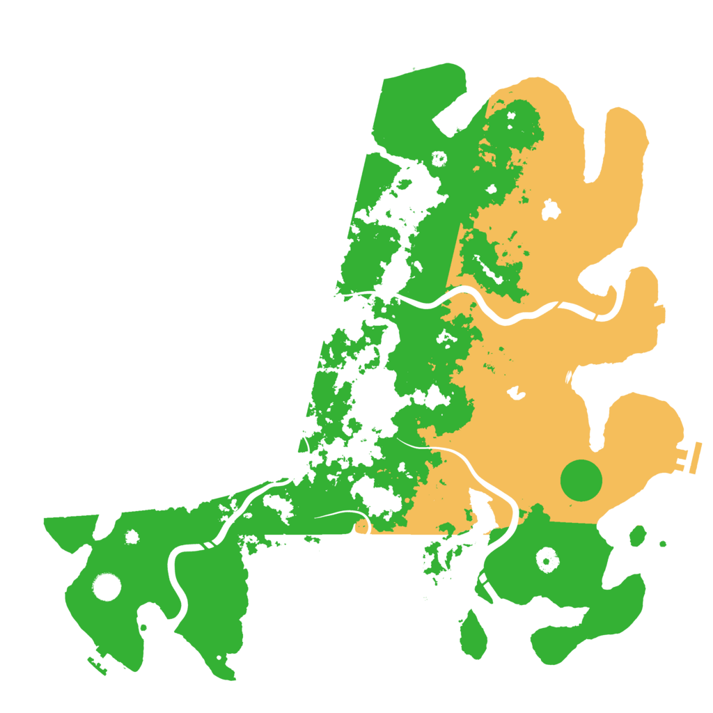 Biome Rust Map: Procedural Map, Size: 4500, Seed: 354319220