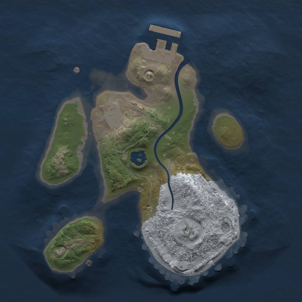 Rust Map: Procedural Map, Size: 1900, Seed: 806893904, 2 Monuments