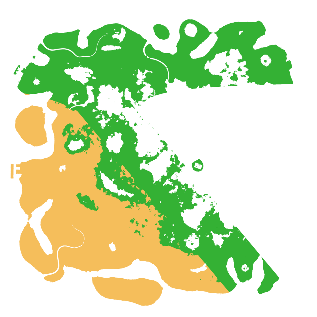 Biome Rust Map: Procedural Map, Size: 4500, Seed: 121579243