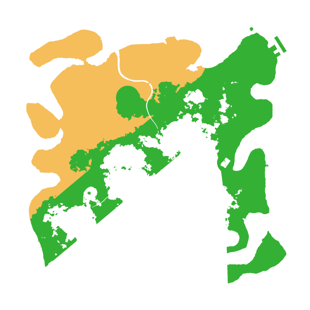 Biome Rust Map: Procedural Map, Size: 3500, Seed: 1326034006