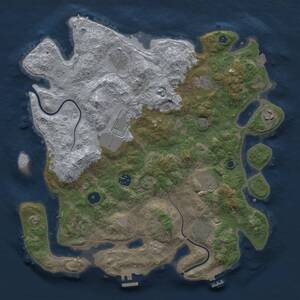 Thumbnail Rust Map: Procedural Map, Size: 3750, Seed: 950161102, 15 Monuments