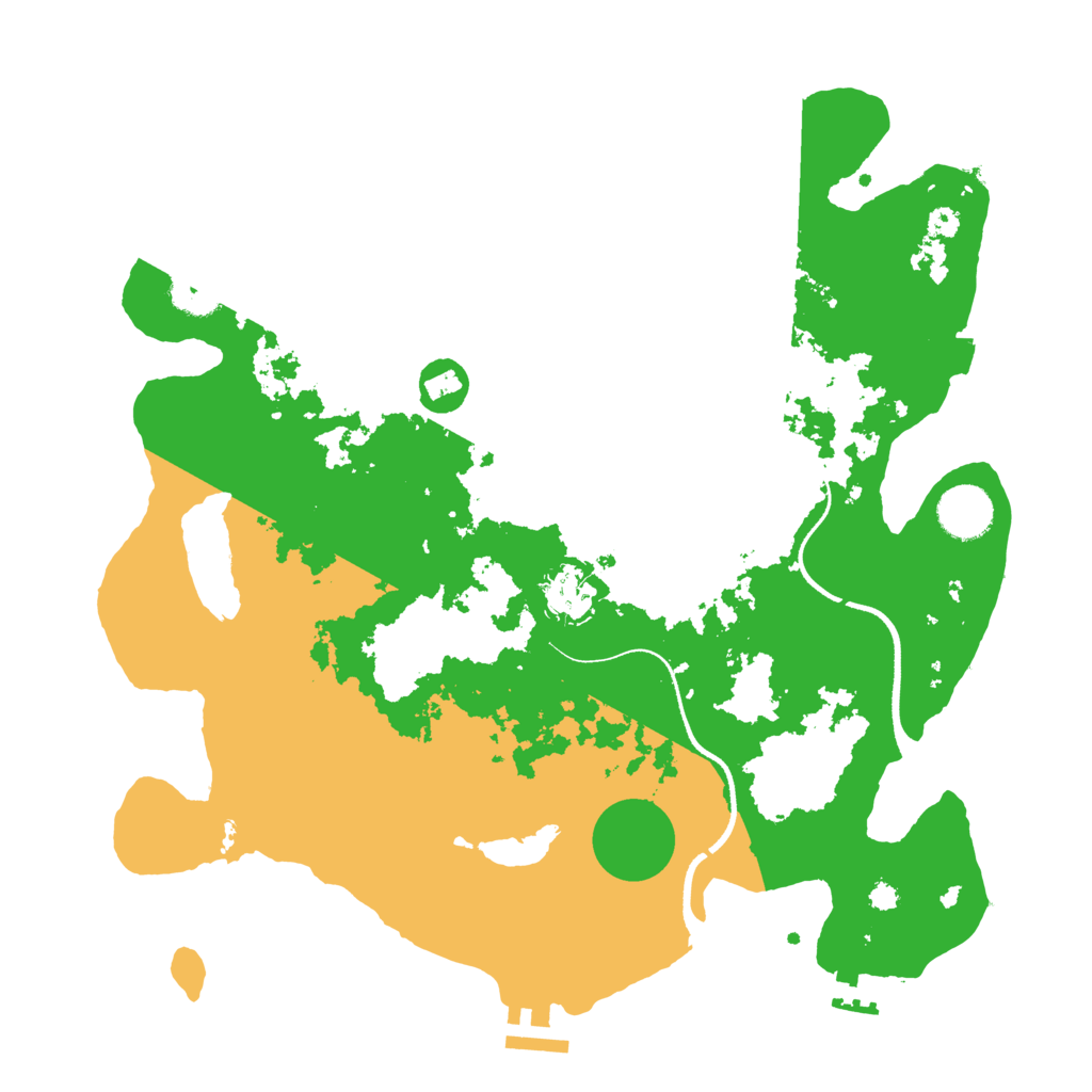 Biome Rust Map: Procedural Map, Size: 3500, Seed: 796713748