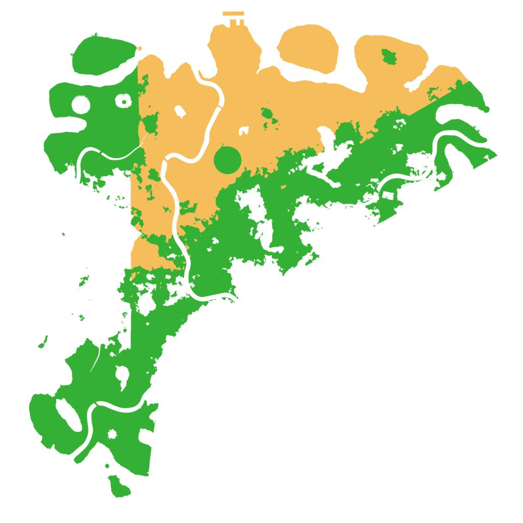 Biome Rust Map: Procedural Map, Size: 5000, Seed: 33674998