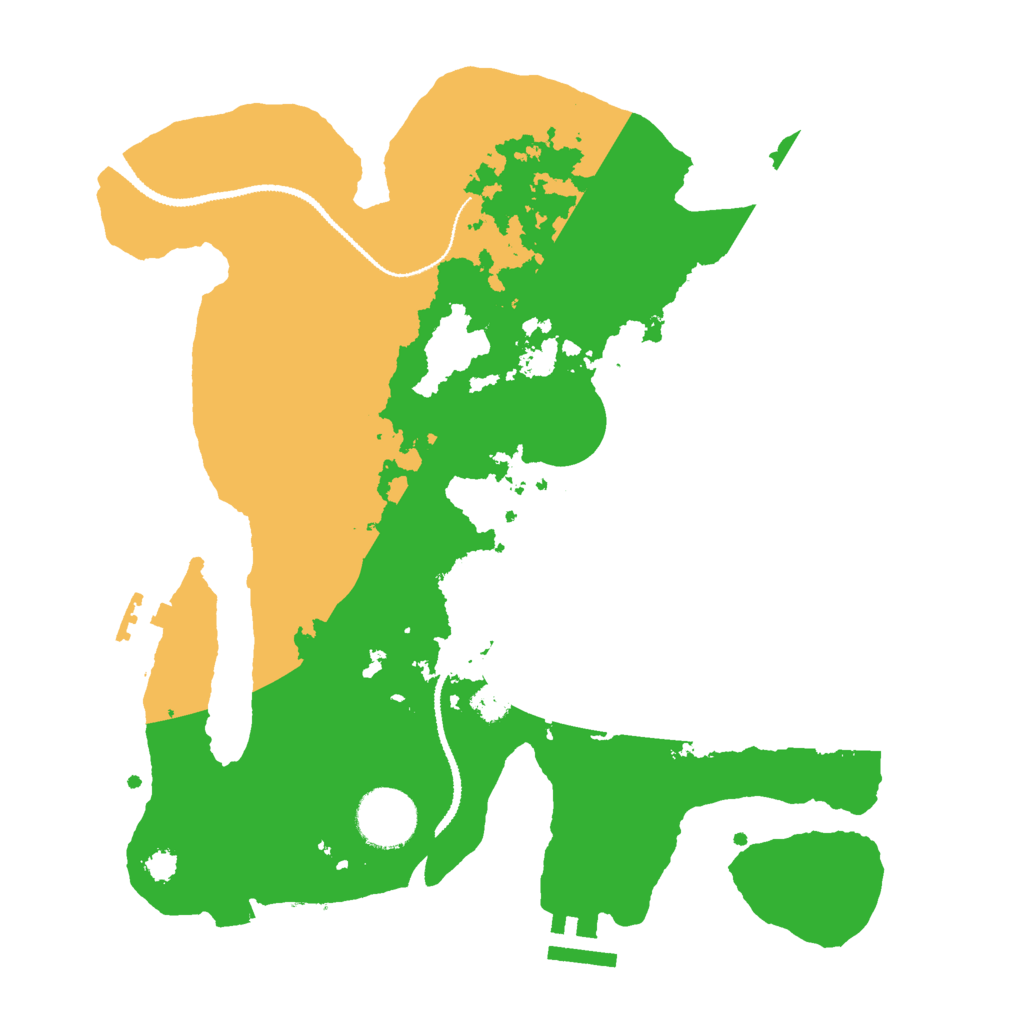 Biome Rust Map: Procedural Map, Size: 3000, Seed: 1434896338