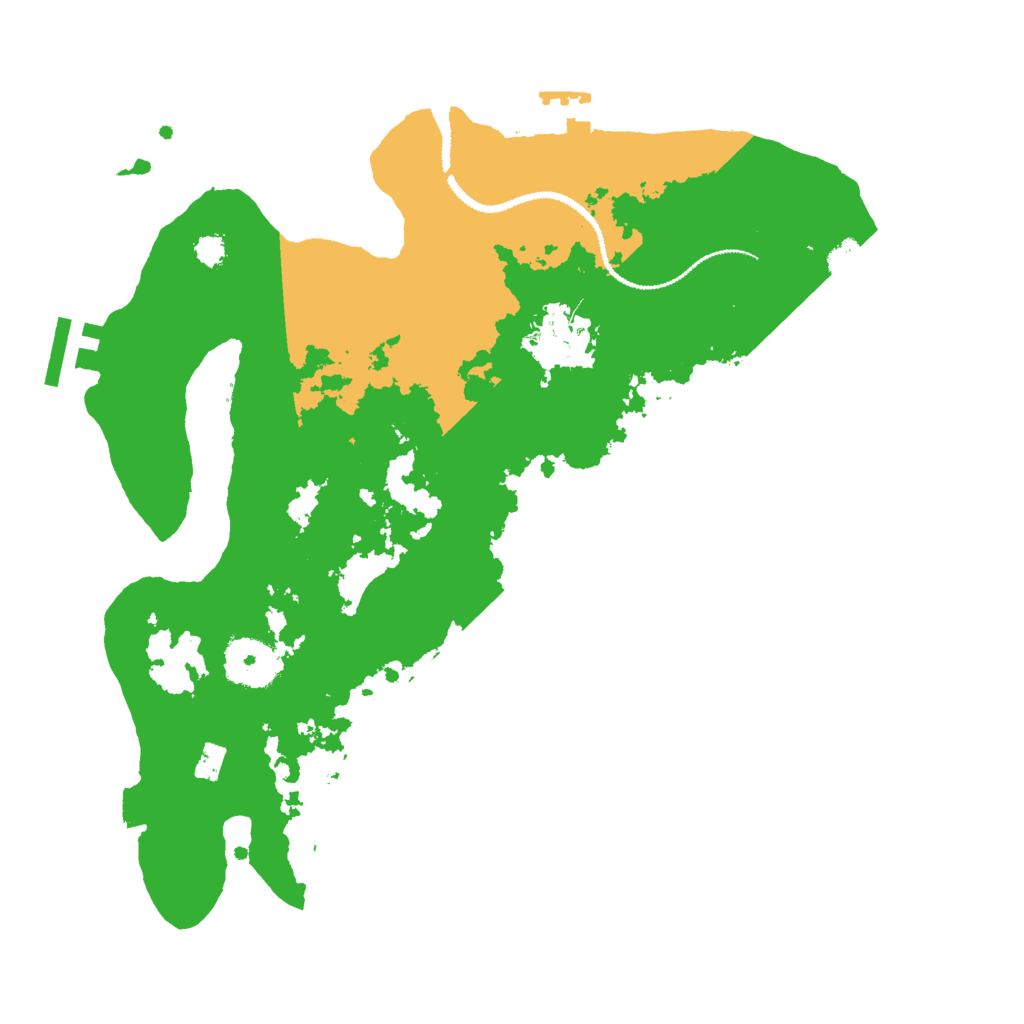 Biome Rust Map: Procedural Map, Size: 3000, Seed: 136432818