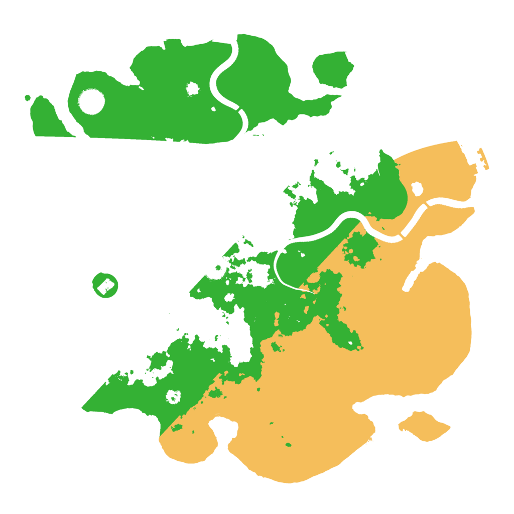 Biome Rust Map: Procedural Map, Size: 3500, Seed: 151231555