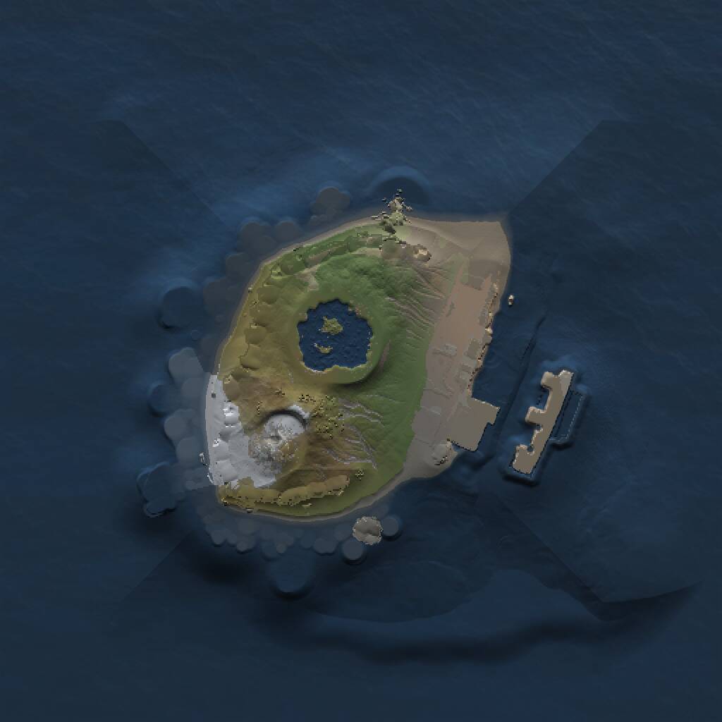 Rust Map: Procedural Map, Size: 1000, Seed: 1687357645, 2 Monuments