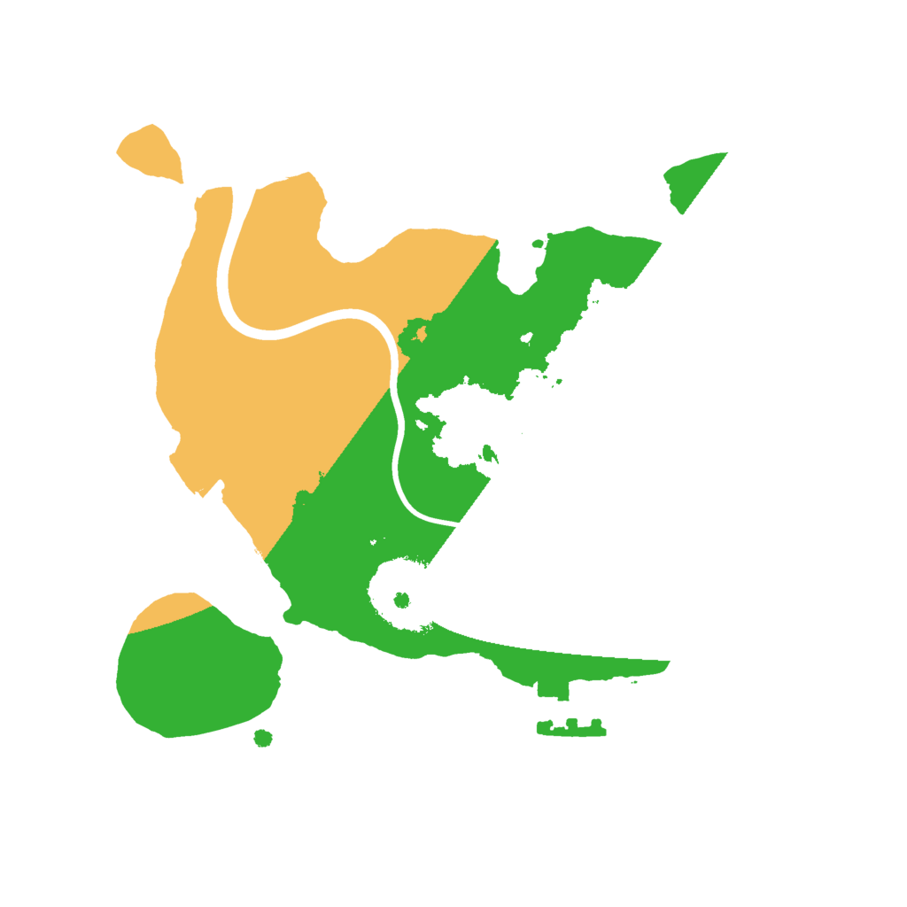 Biome Rust Map: Procedural Map, Size: 2000, Seed: 257829251