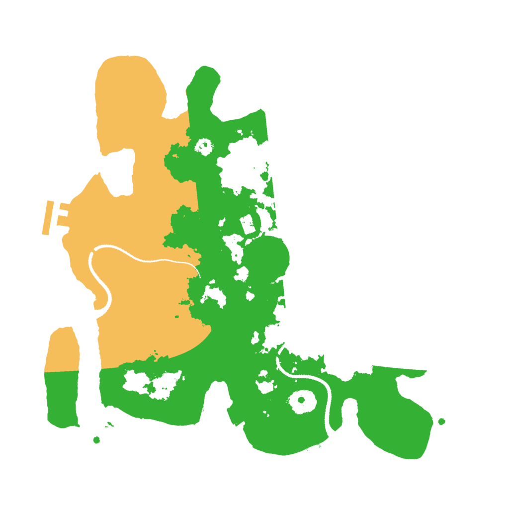Biome Rust Map: Procedural Map, Size: 3000, Seed: 197663496