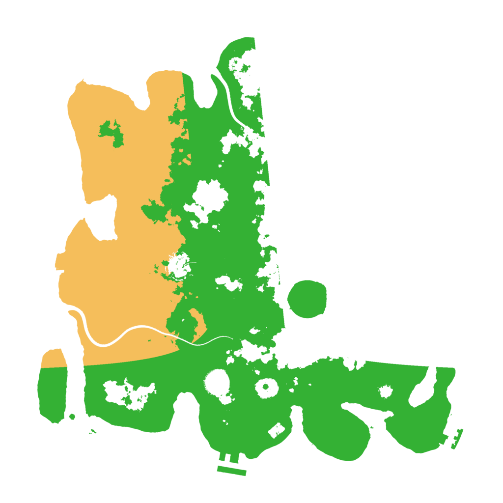 Biome Rust Map: Procedural Map, Size: 3500, Seed: 197663496