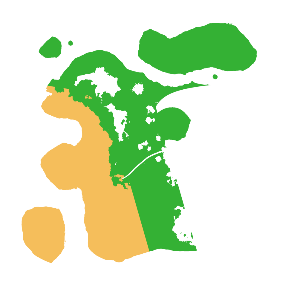 Biome Rust Map: Procedural Map, Size: 2500, Seed: 33333333