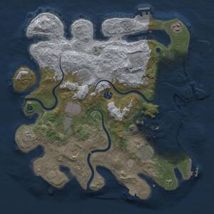 Thumbnail Rust Map: Procedural Map, Size: 3700, Seed: 211081820, 14 Monuments