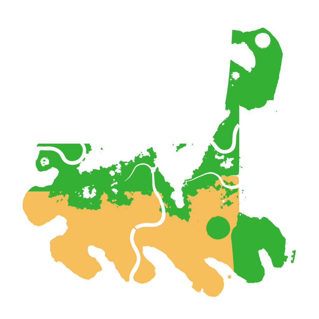 Biome Rust Map: Procedural Map, Size: 3700, Seed: 211081820