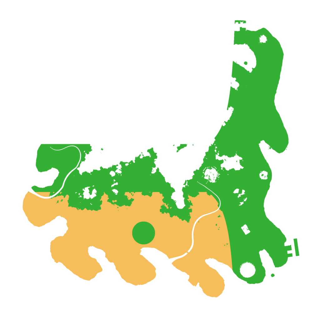 Biome Rust Map: Procedural Map, Size: 3700, Seed: 211081820