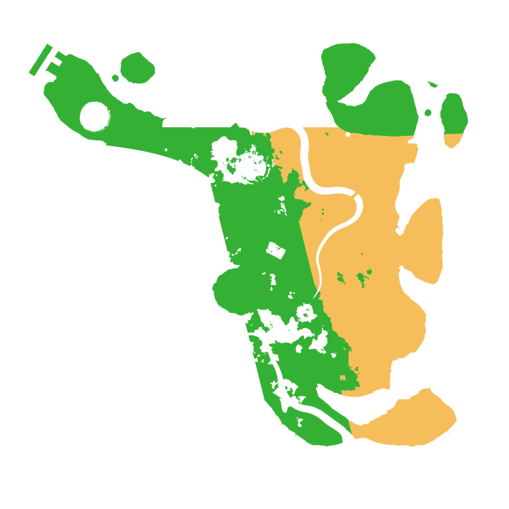Biome Rust Map: Procedural Map, Size: 3000, Seed: 2103648