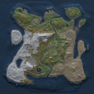 Thumbnail Rust Map: Procedural Map, Size: 3100, Seed: 859698965, 11 Monuments