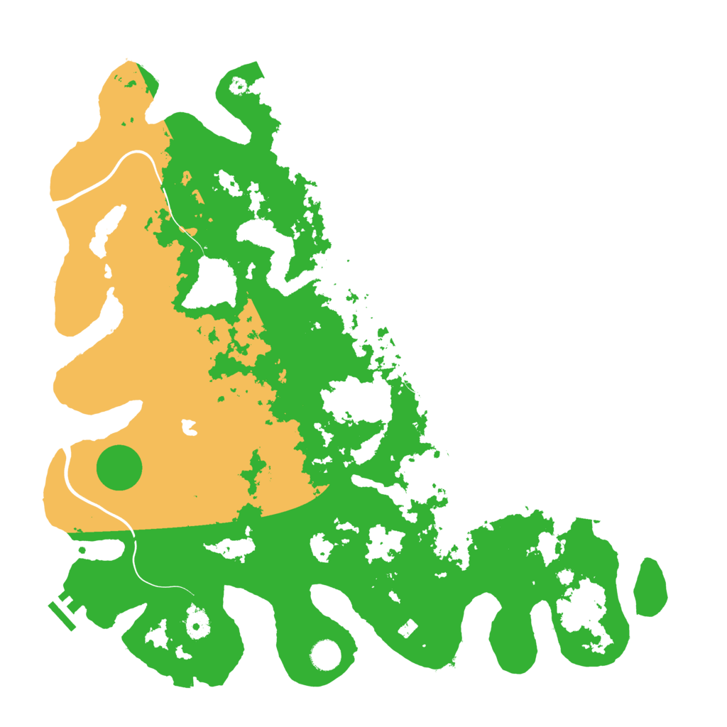 Biome Rust Map: Procedural Map, Size: 4200, Seed: 9996