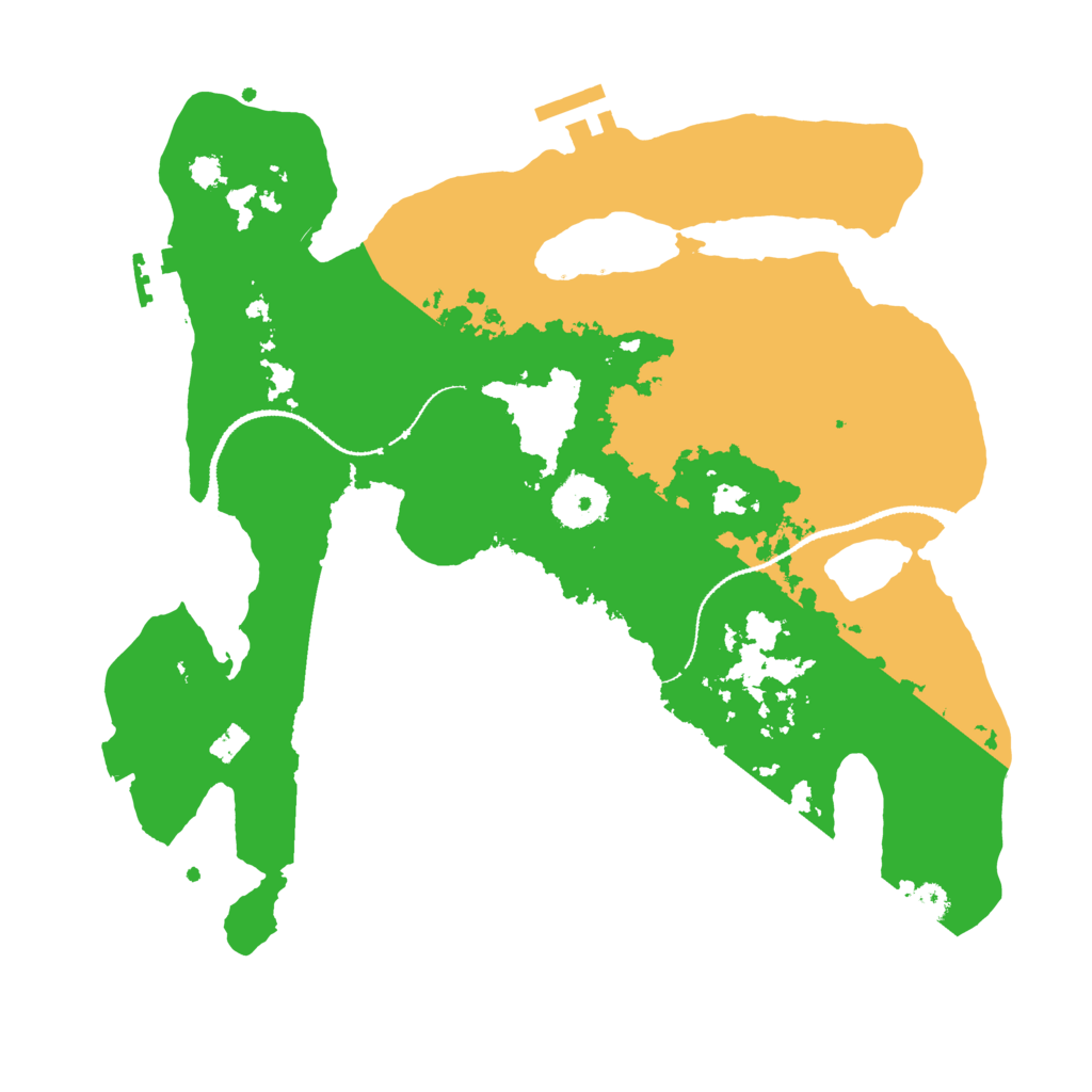 Biome Rust Map: Procedural Map, Size: 3100, Seed: 619345339