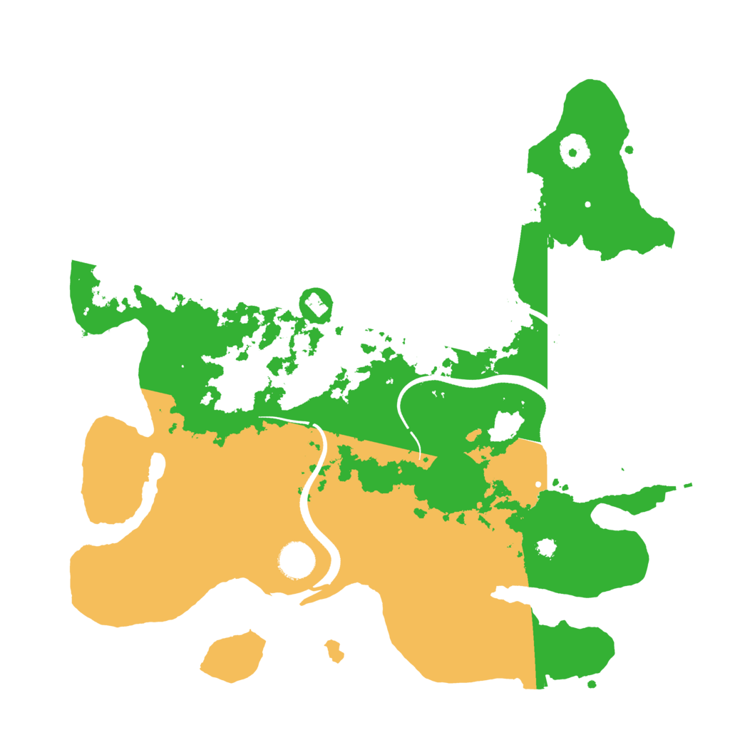 Biome Rust Map: Procedural Map, Size: 3500, Seed: 463773