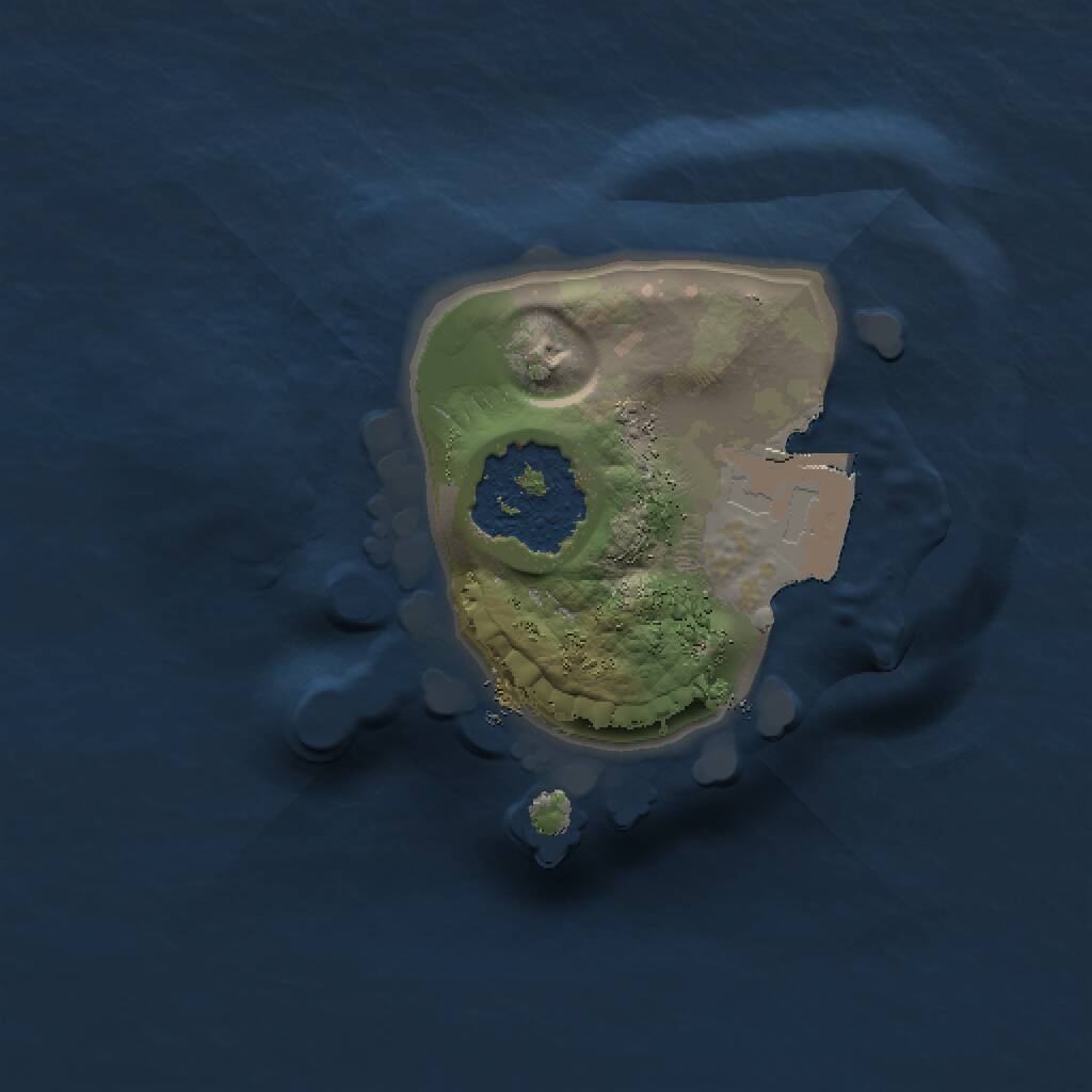 Rust Map: Procedural Map, Size: 1000, Seed: 1026229682, 1 Monuments