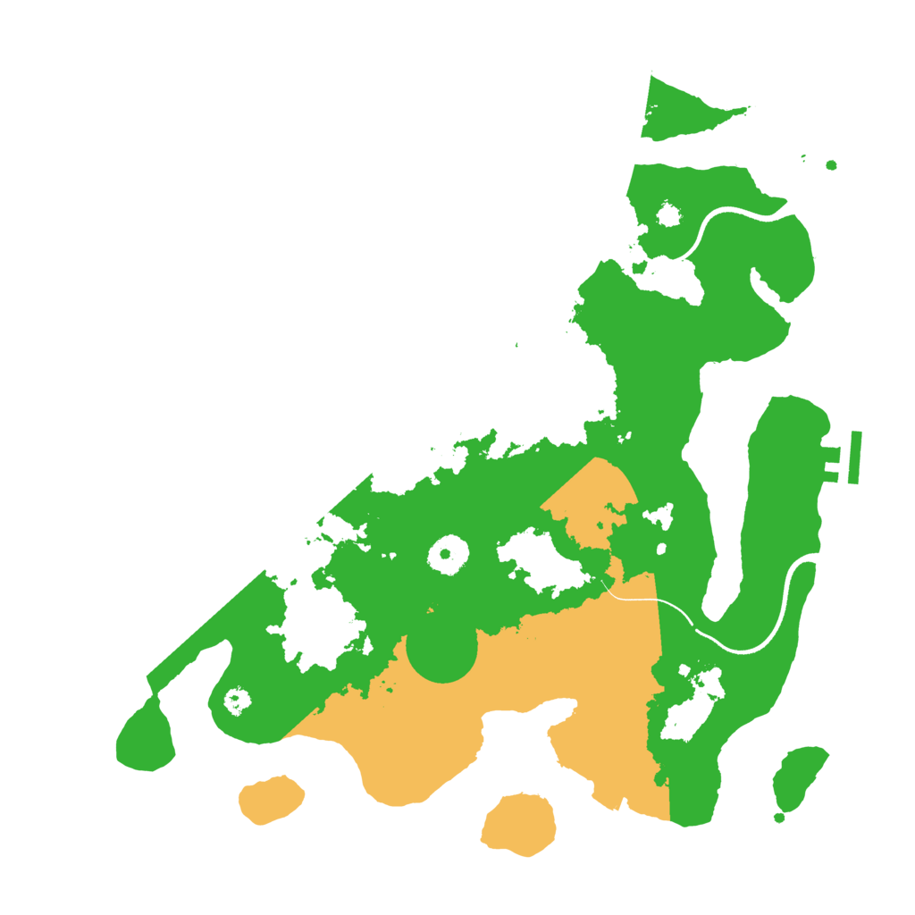 Biome Rust Map: Procedural Map, Size: 3500, Seed: 109854