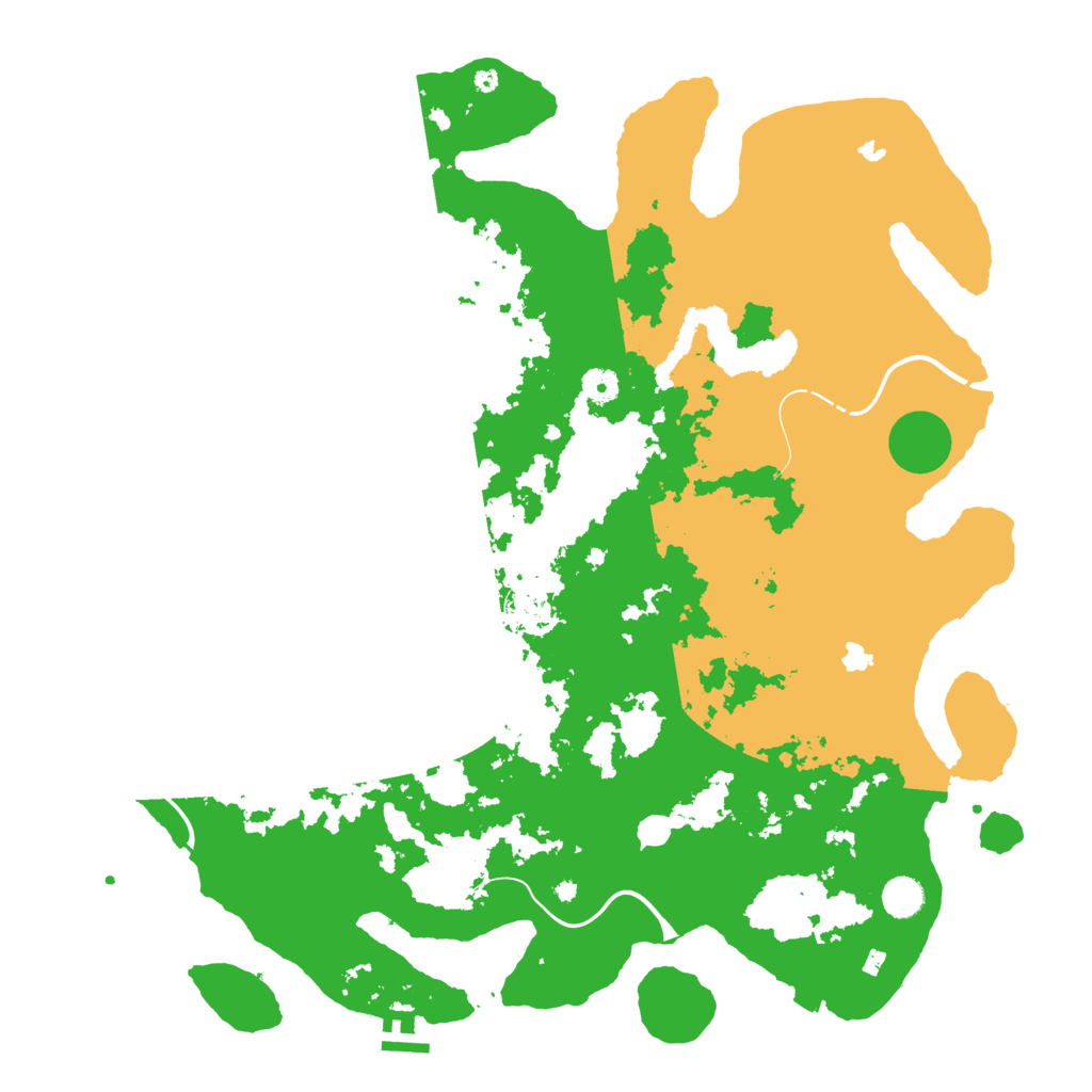 Biome Rust Map: Procedural Map, Size: 4600, Seed: 114522625