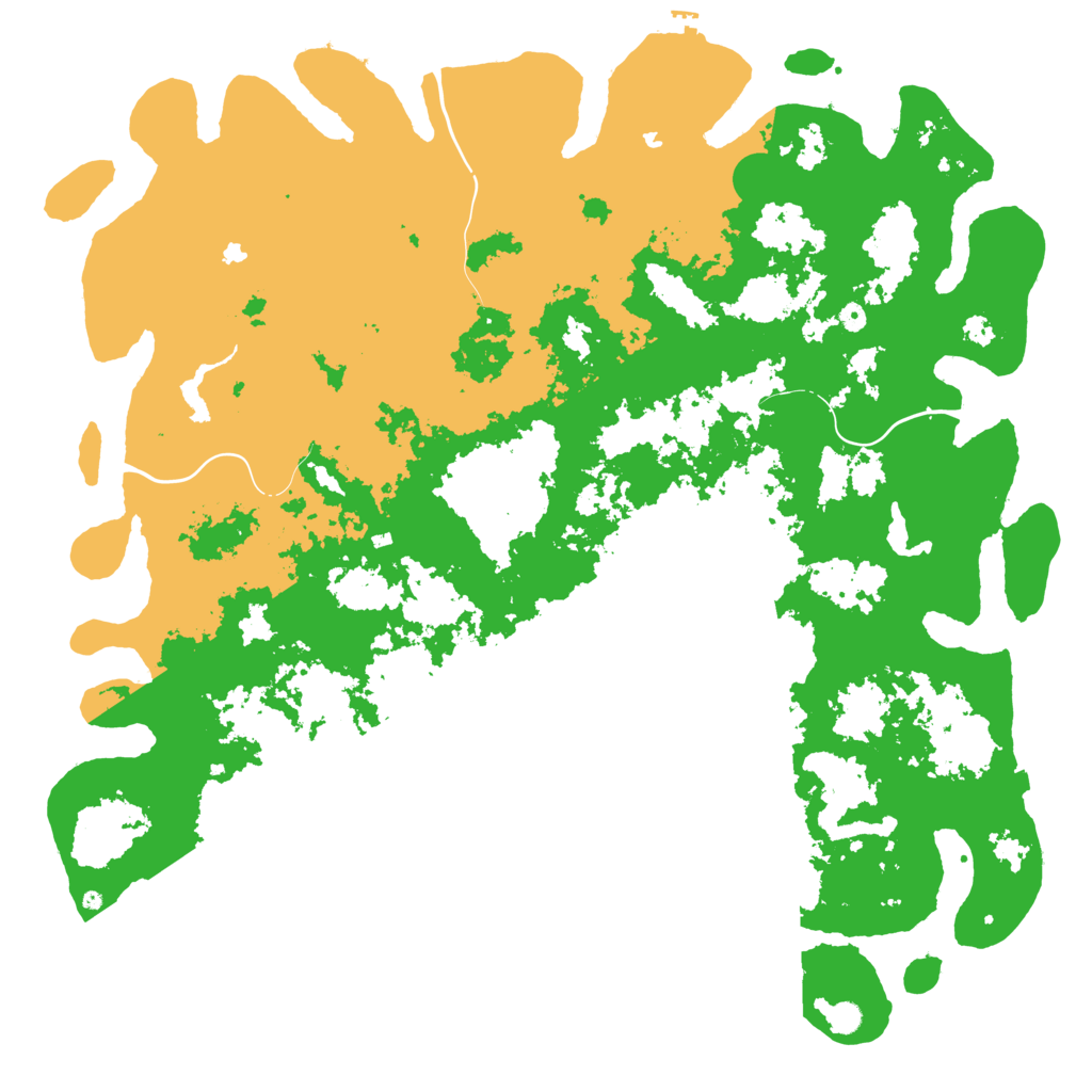 Biome Rust Map: Procedural Map, Size: 6000, Seed: 280999
