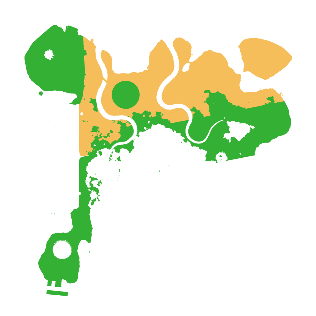 Biome Rust Map: Procedural Map, Size: 3000, Seed: 43782256