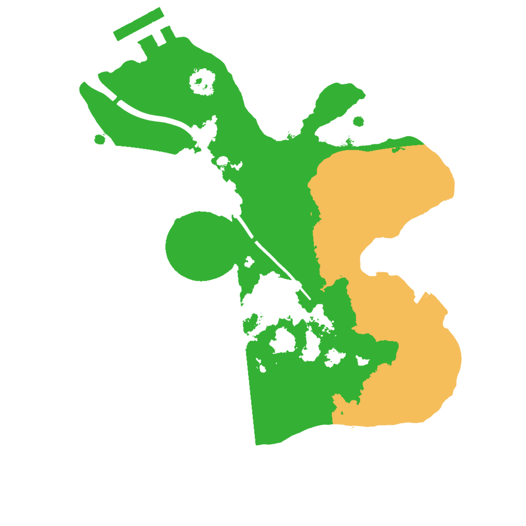 Biome Rust Map: Procedural Map, Size: 2000, Seed: 464242044
