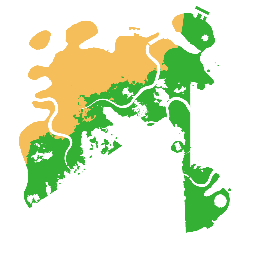 Biome Rust Map: Procedural Map, Size: 3500, Seed: 280999