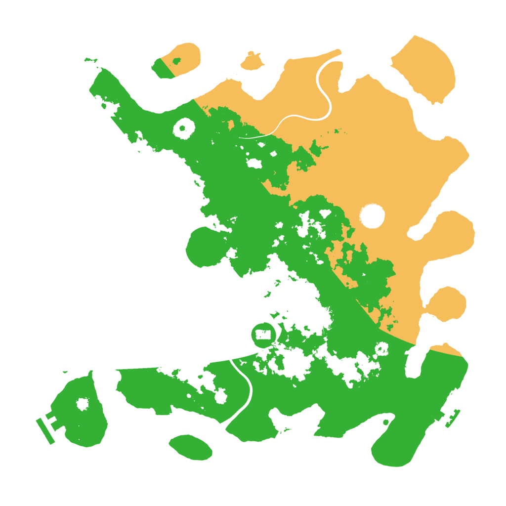 Biome Rust Map: Procedural Map, Size: 3600, Seed: 785532707