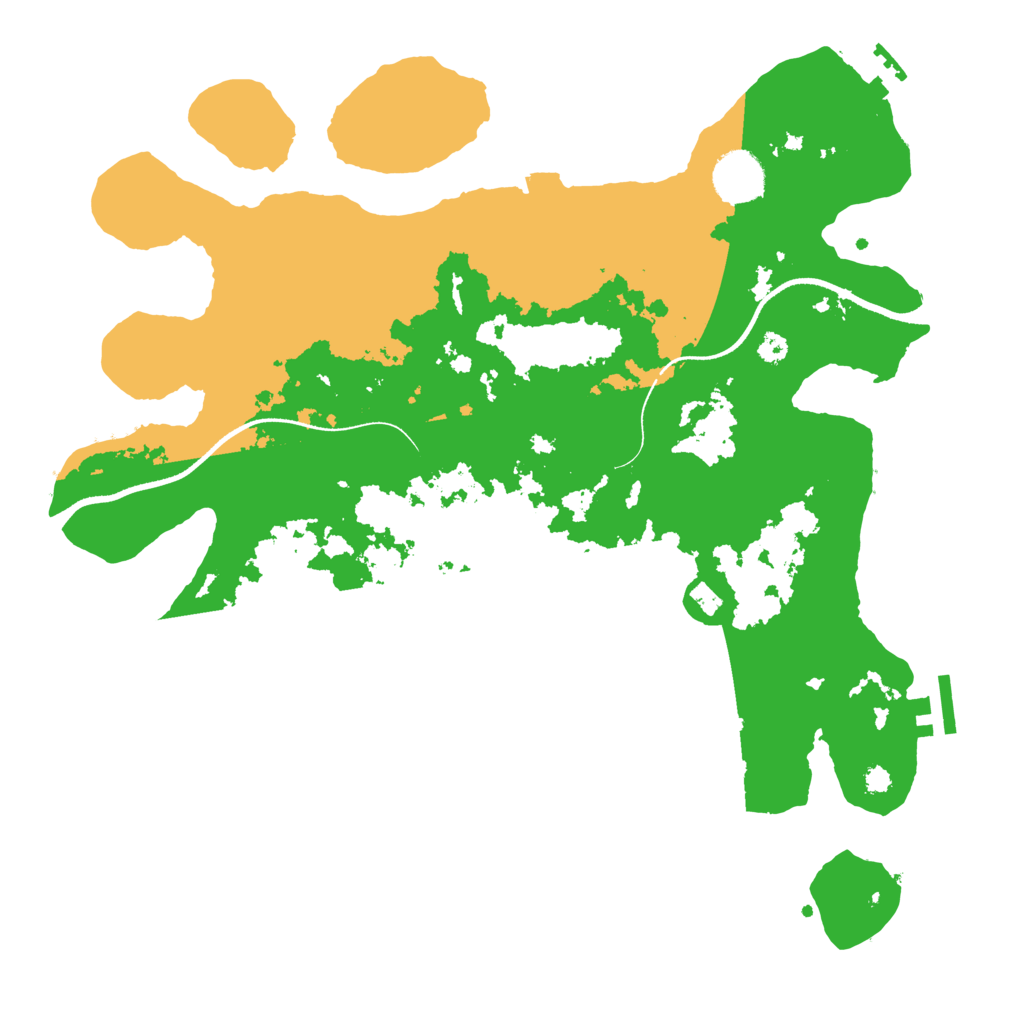 Biome Rust Map: Procedural Map, Size: 3500, Seed: 1968007169